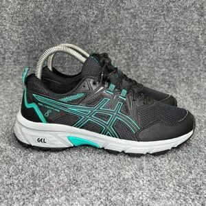 Asics Gel-Venture 8 Shoes Women's Size 7 Black Athletic Trail Running Sneakers